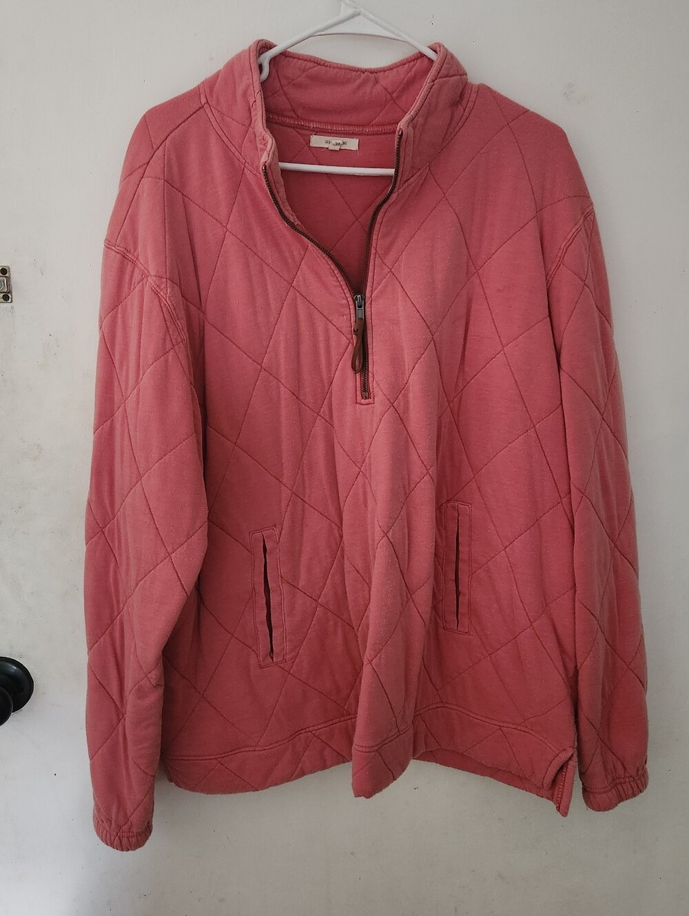Maurices Quilted Coral-Pink Pullover Jacket